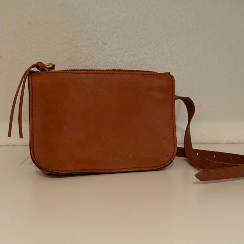 Madewell Tan Leather Crossbody Bag